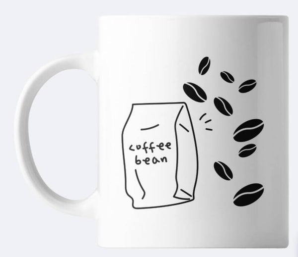coffee bean mug 11 oz