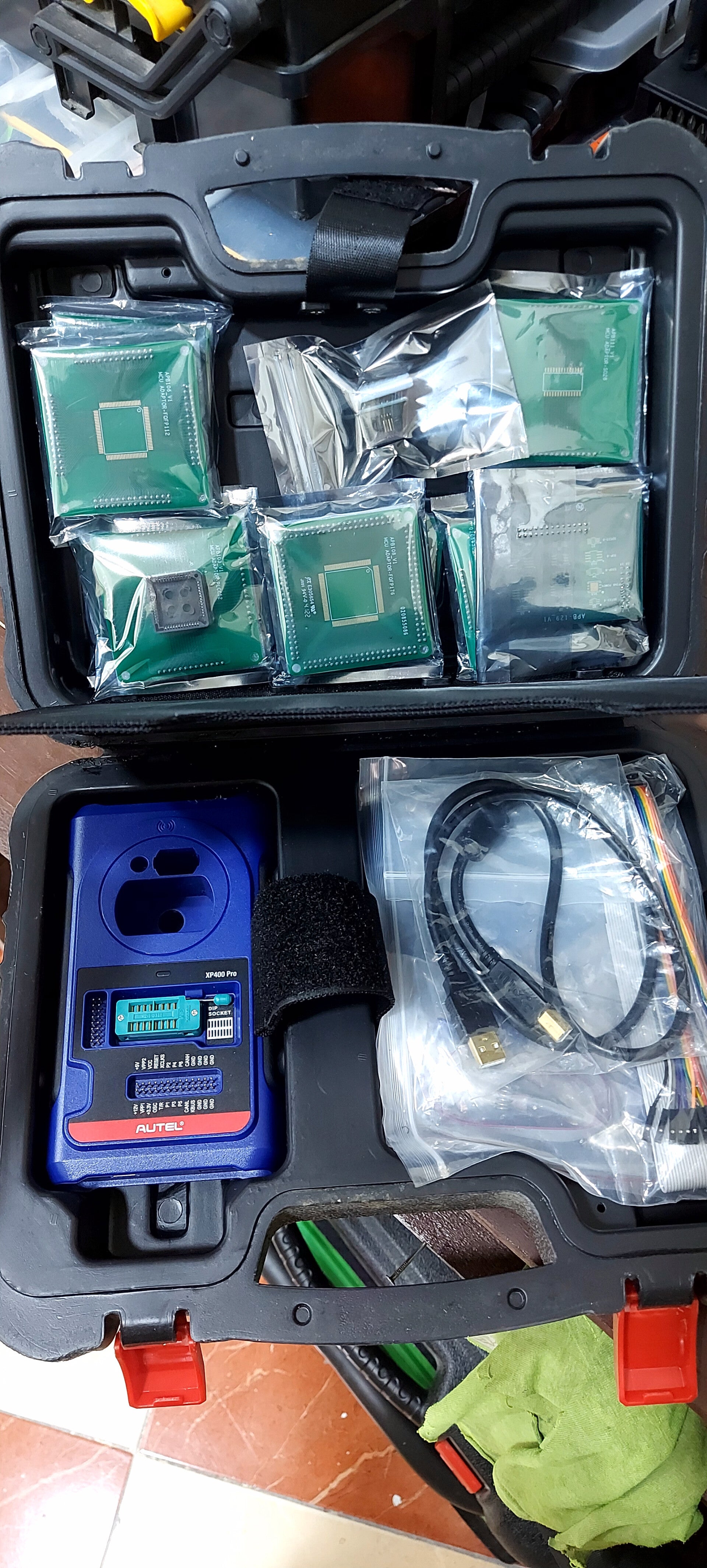 Autel xp400 pro avec ses adaptateurs