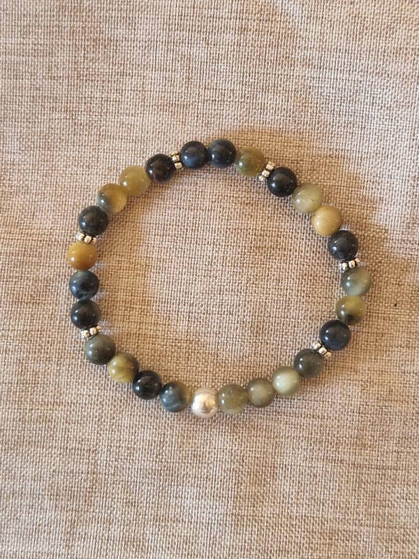 Bracelet Oeil de tigre & faucon