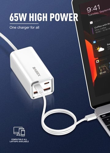 Xssive 65W 4-ports oplader