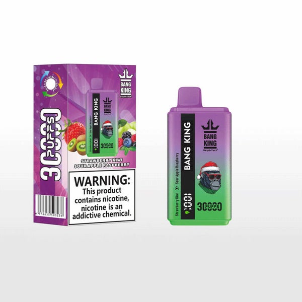Bang King 30000 30k Puffs Double Taste Strawberry Kiwi & Sour Apple Raspberry