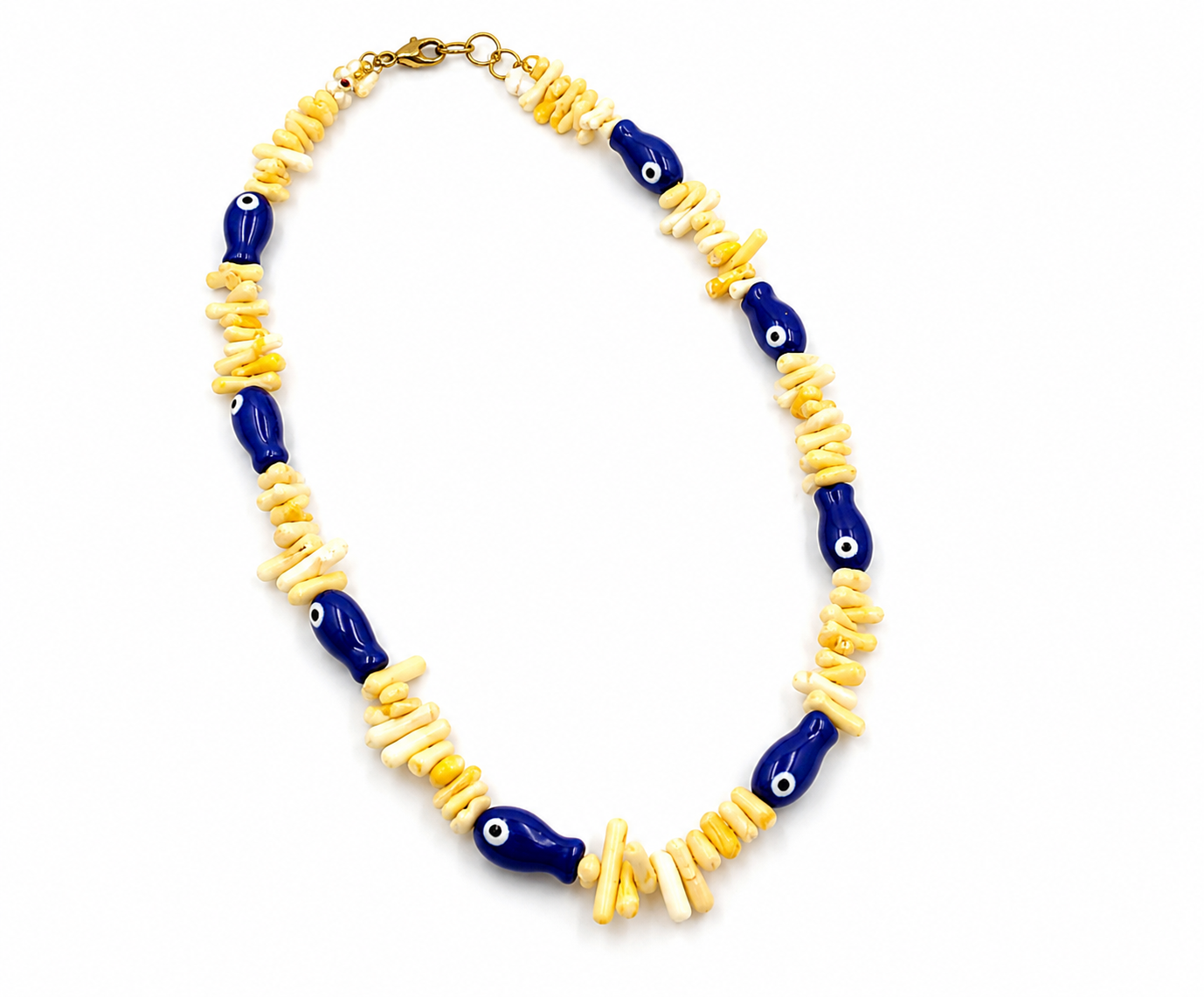 the yellfis necklace