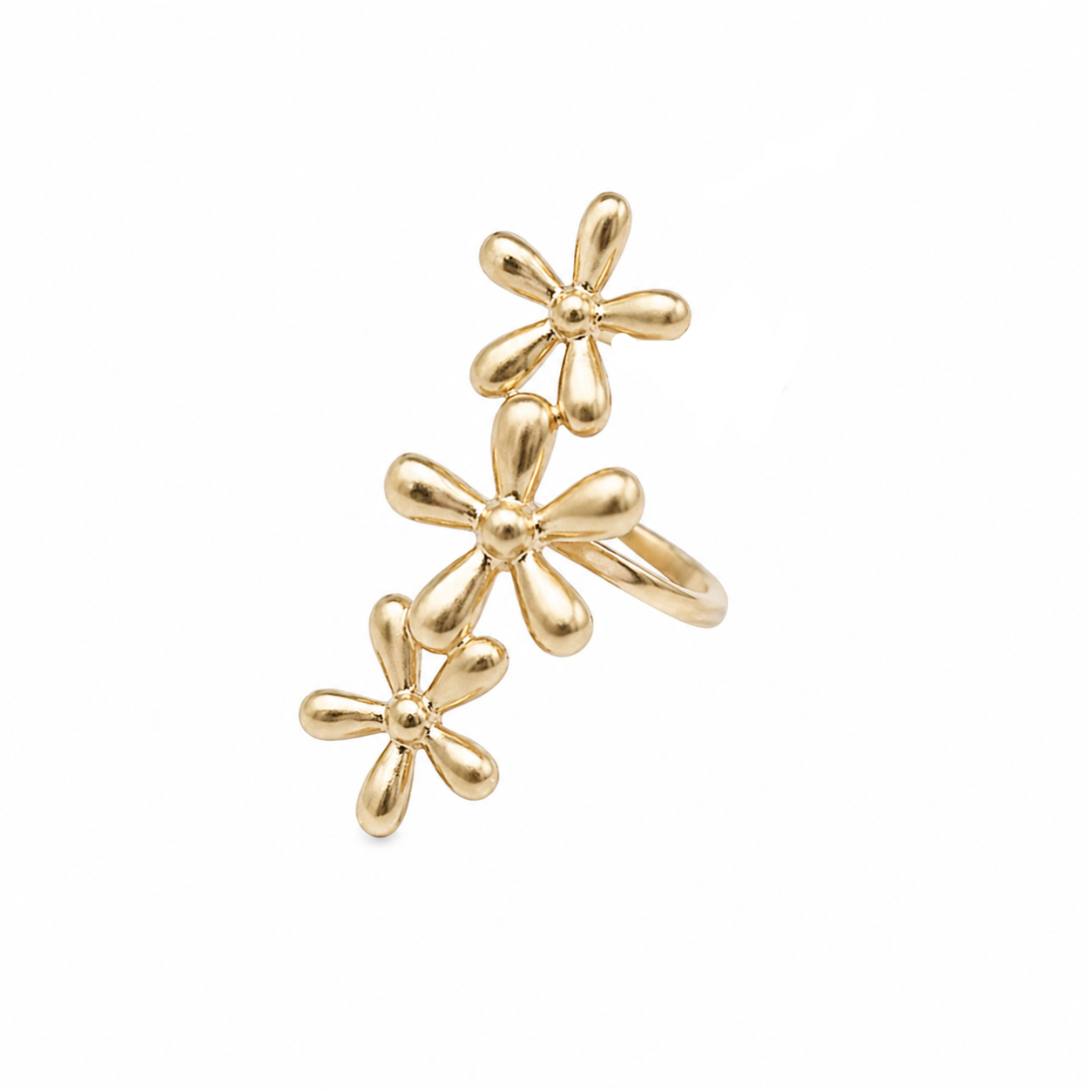 the flower ear cuff