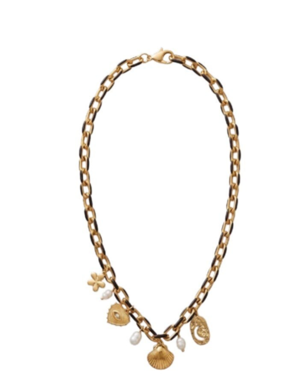 the black charm necklace