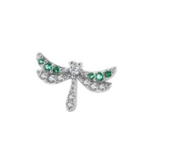 the green libelle earring