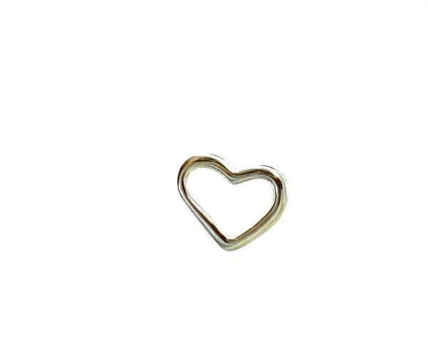 the silver heart earring