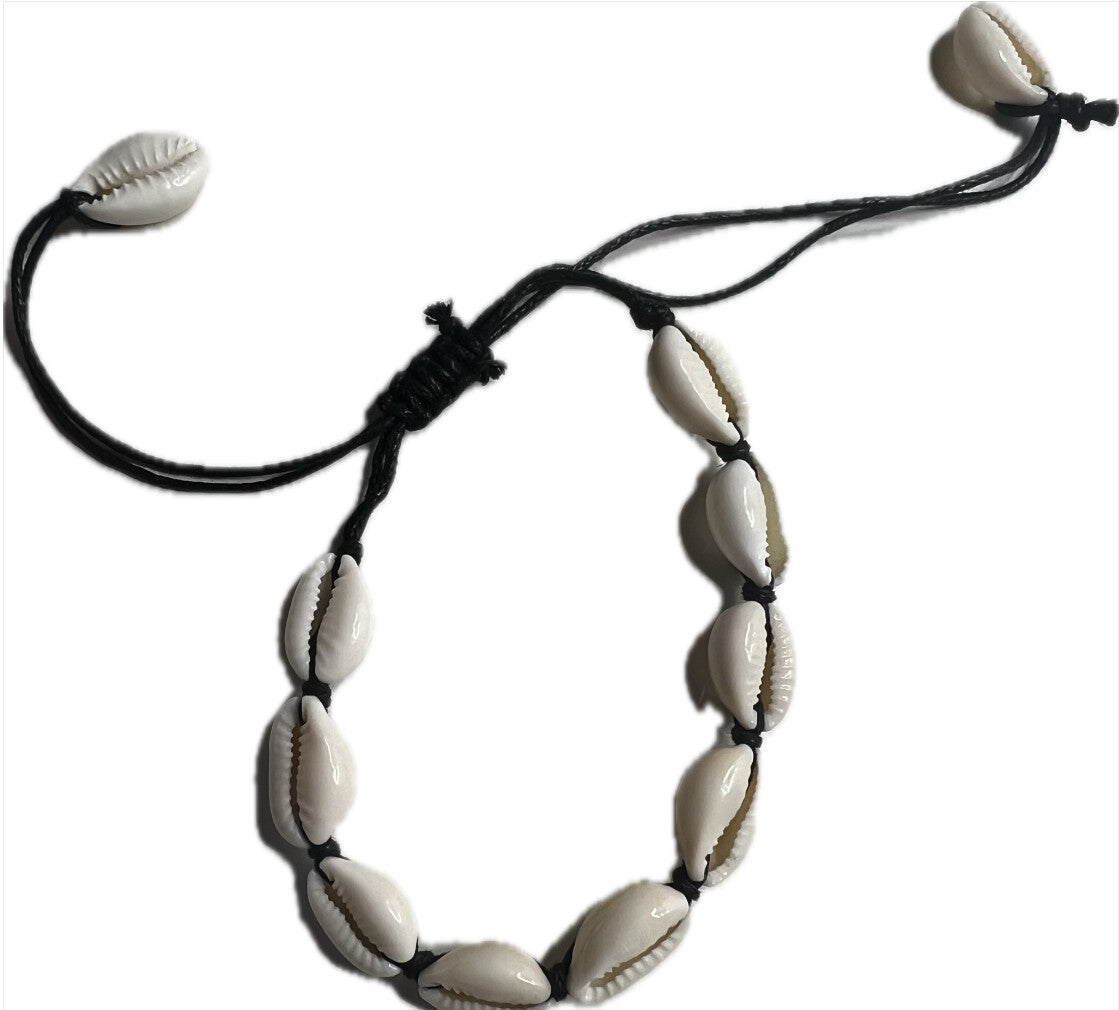 the black shell anklet