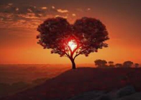 Herzensgespräche Herzbaum auf Berg