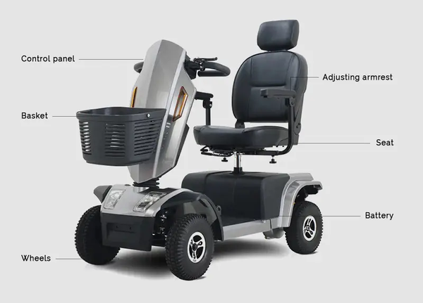 Trottinette électrique lourde à 4 roues anti-retour S25