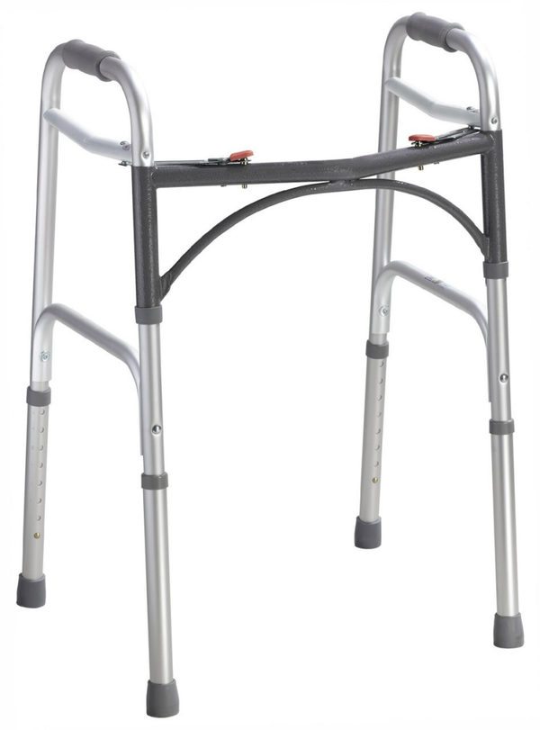 Déambulateur pliable de luxe à deux boutons Drive Medical