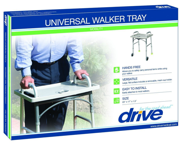 Plateau pour déambulateur avec porte gobelet universel 3CV
