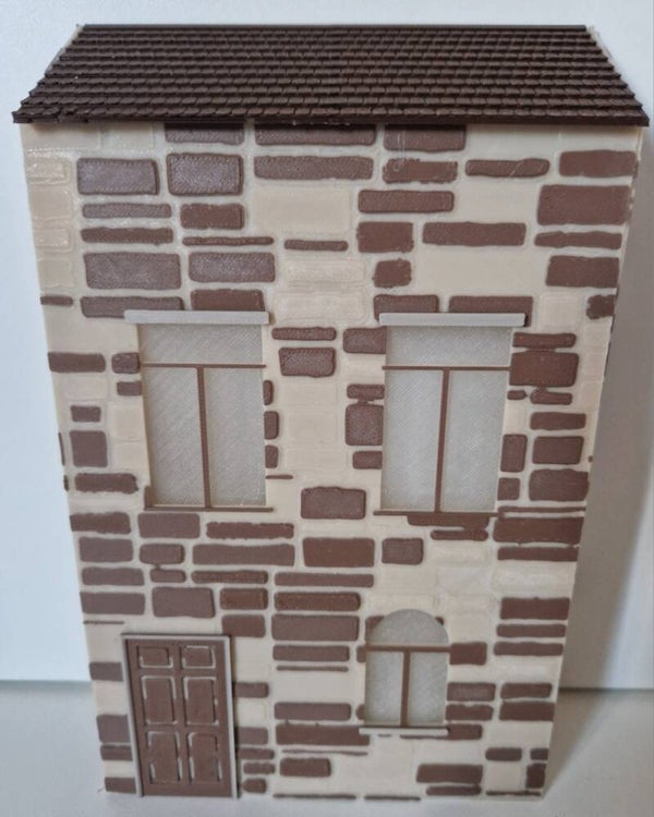 Decoratie huis voor Slot car scenery