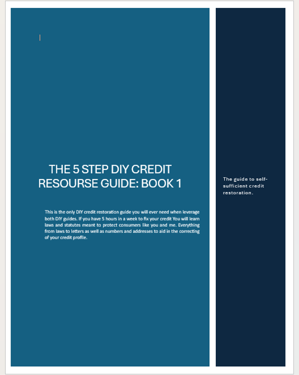 The 5 step DIY Credit resource guide