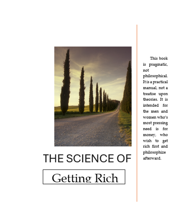 The Science of getting rich