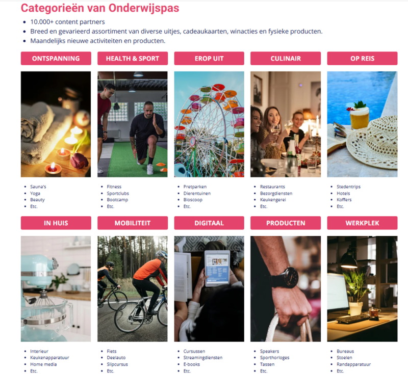 Alle voordelen van Onderwijspas!