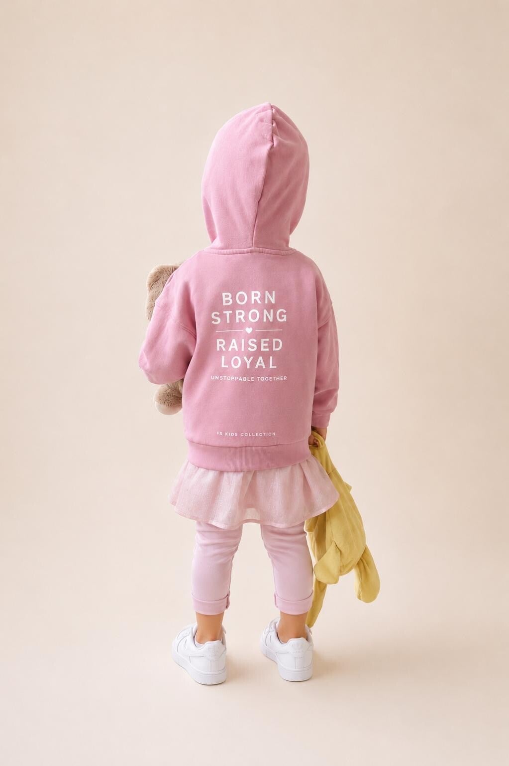 FS Streetwear Kids - 'BORN STRONG – RAISED LOYAL' Zip Hoodie I Basic Collection