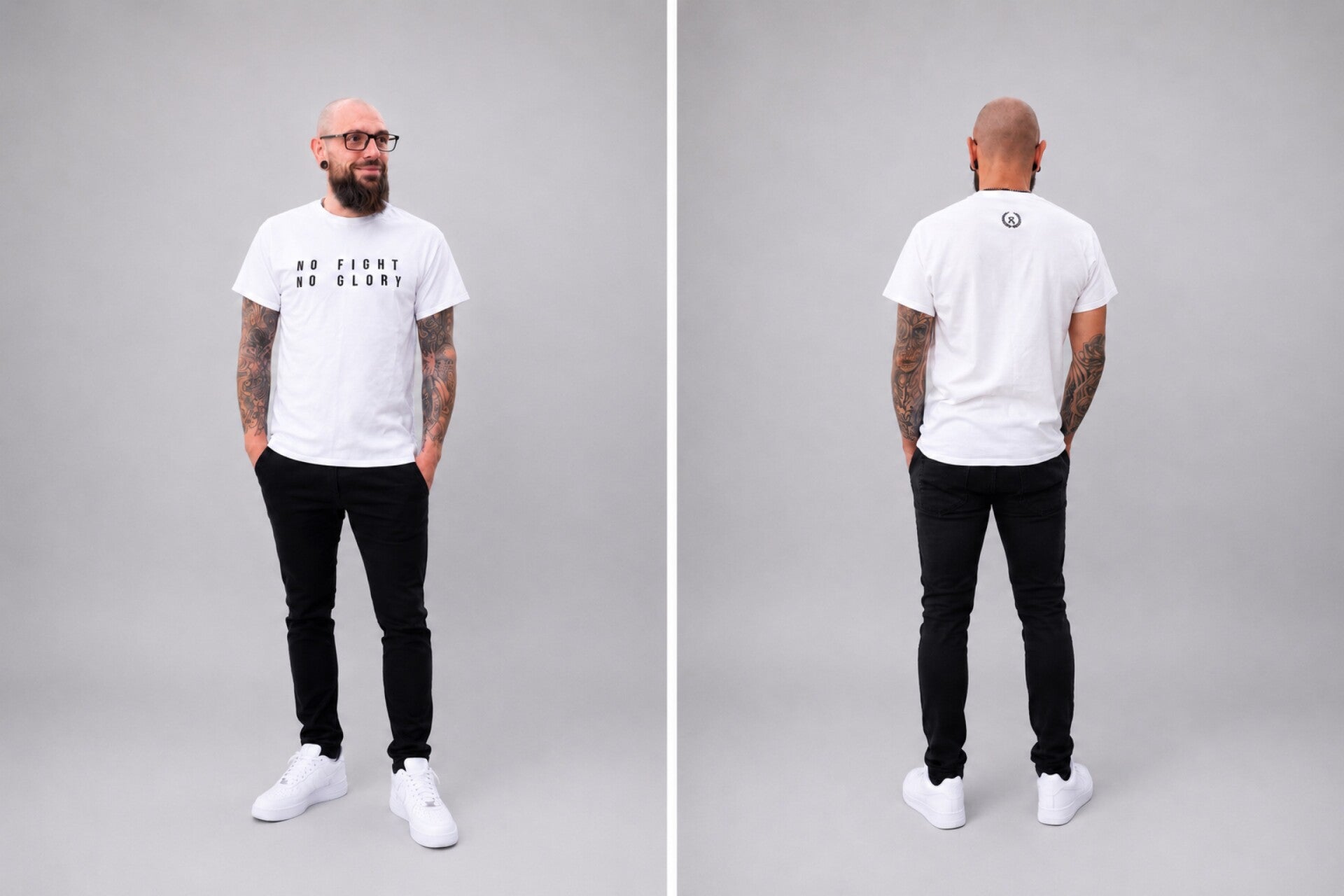 FS Streetwear – 'NO FIGHT, NO GLORY' T-Shirt | Minimal Collektion