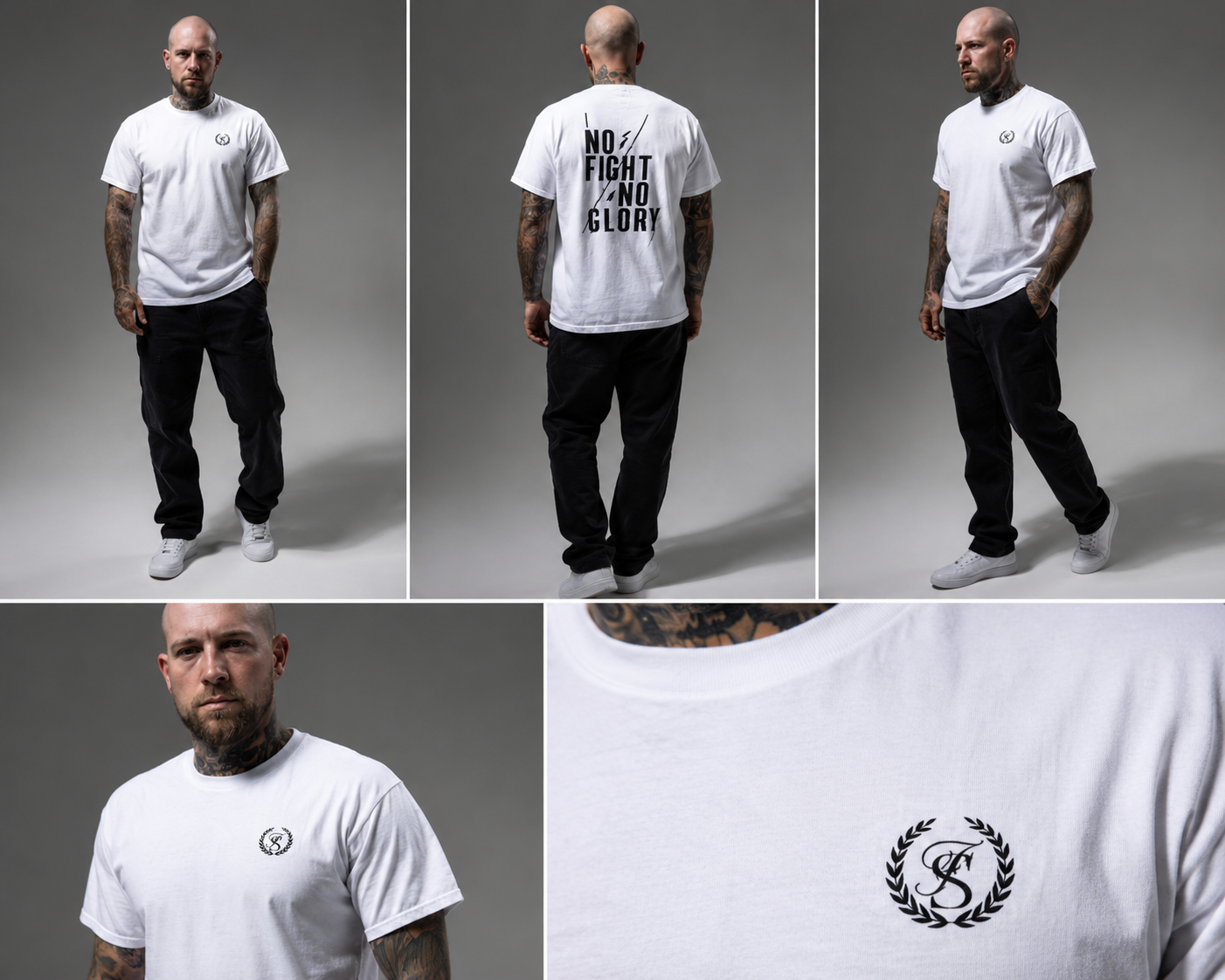 FS Streetwear – 'NO FIGHT/ NO GLORY' T-Shirt | Basic Collektion