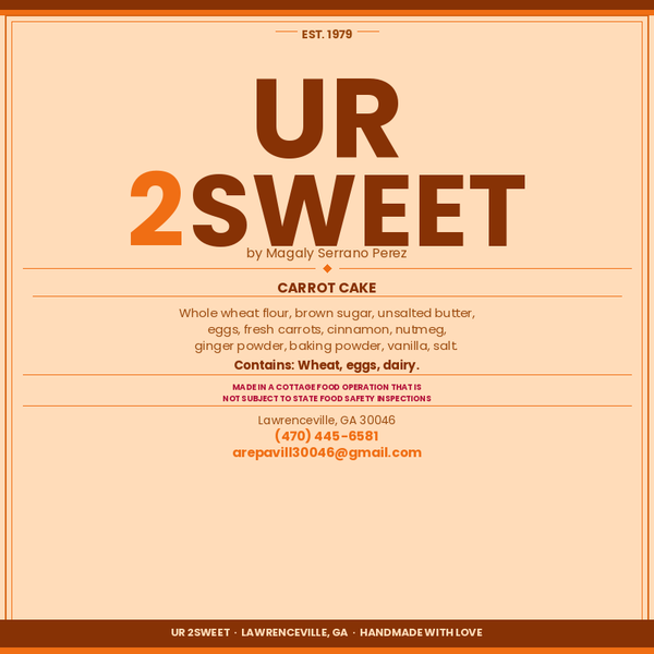 UR2 Carrot Cake