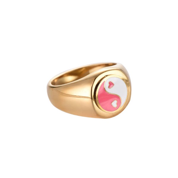 Yin Yang Ring Pink
