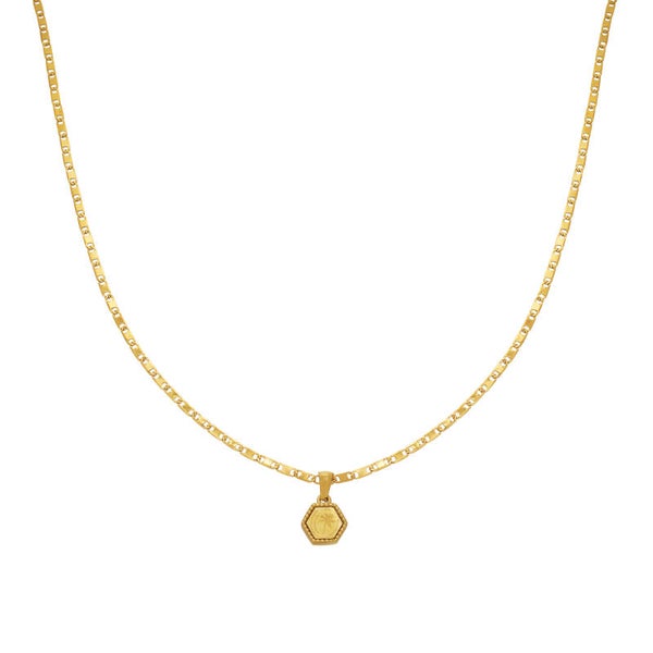 Palm tree Tag Necklace