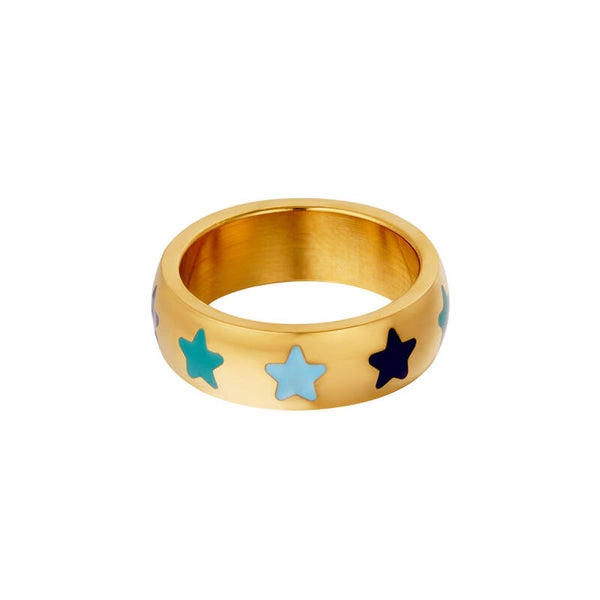 Stars Ring Blue