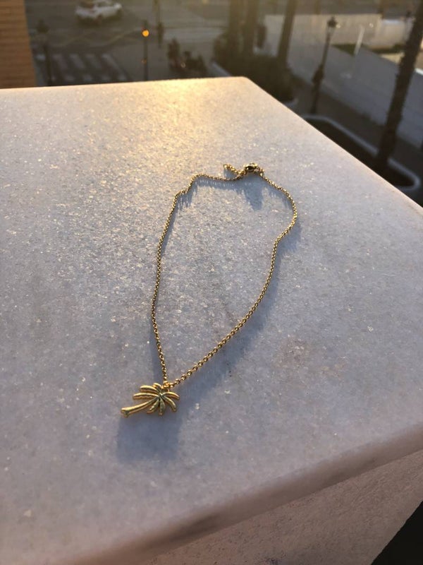 Gold Palmtree Necklace