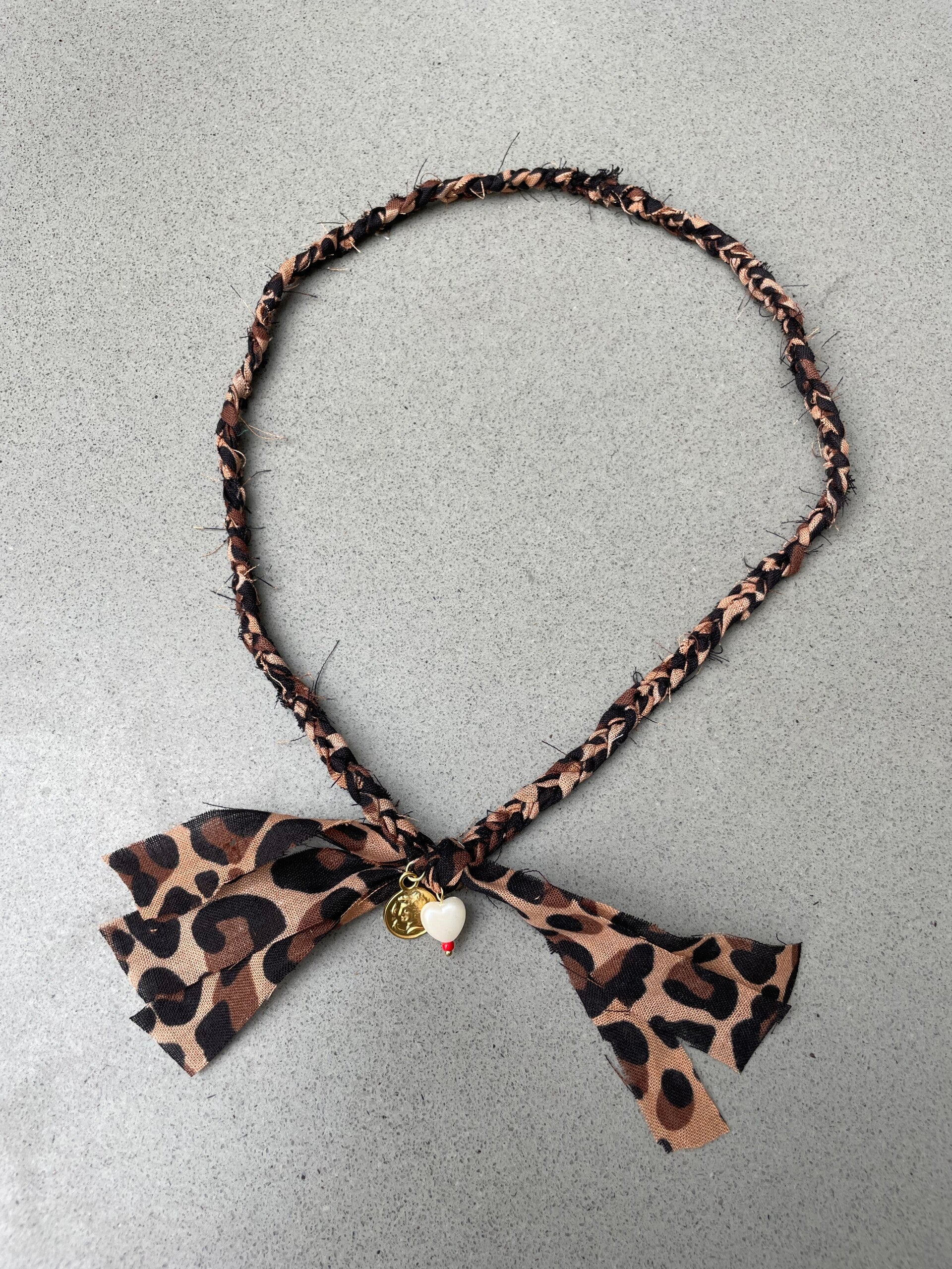 Panterprint bandana kettinkje