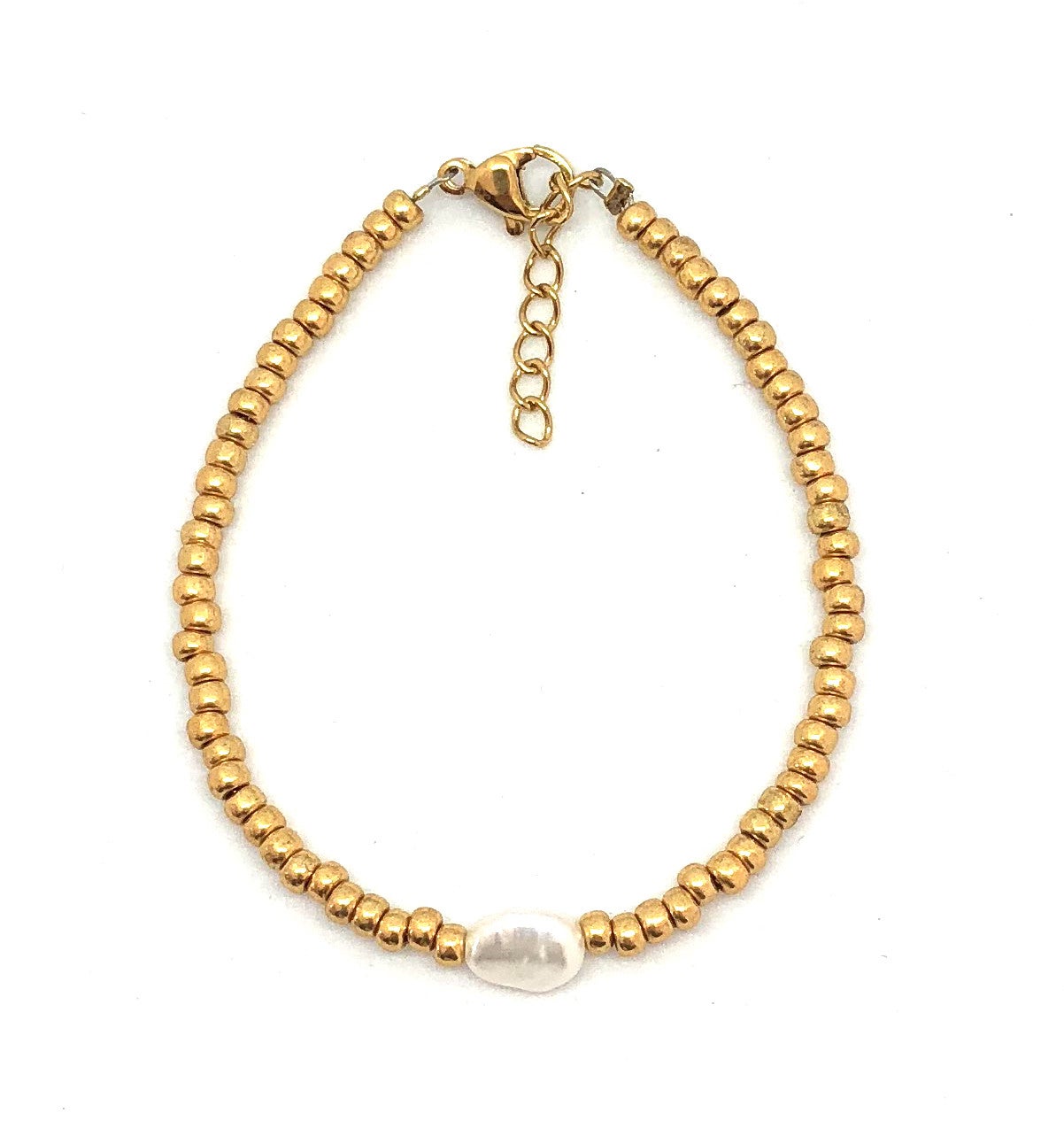 Gold Pearl Bracelet