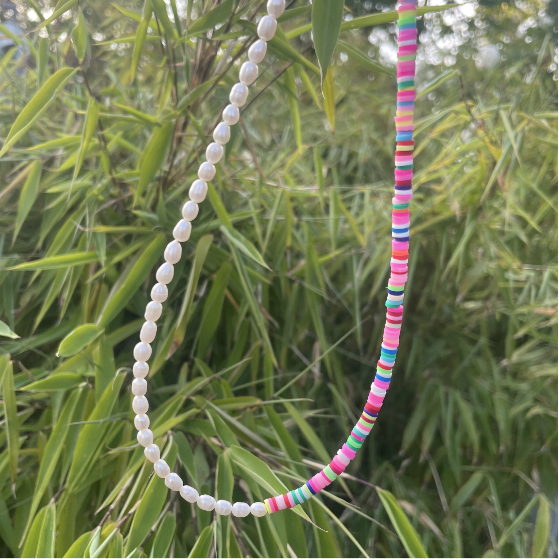 Colorful Surf Pearl Necklace