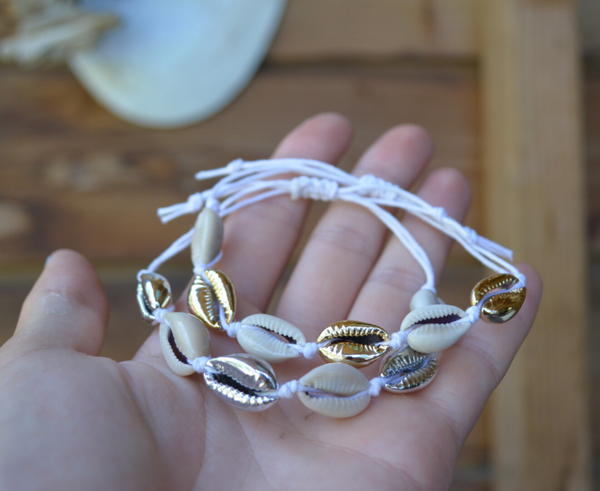 Silver/Gold Shell Bracelet