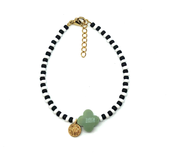 Green/Gold Lucky Bracelet