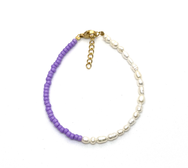 Half pearl bracelet