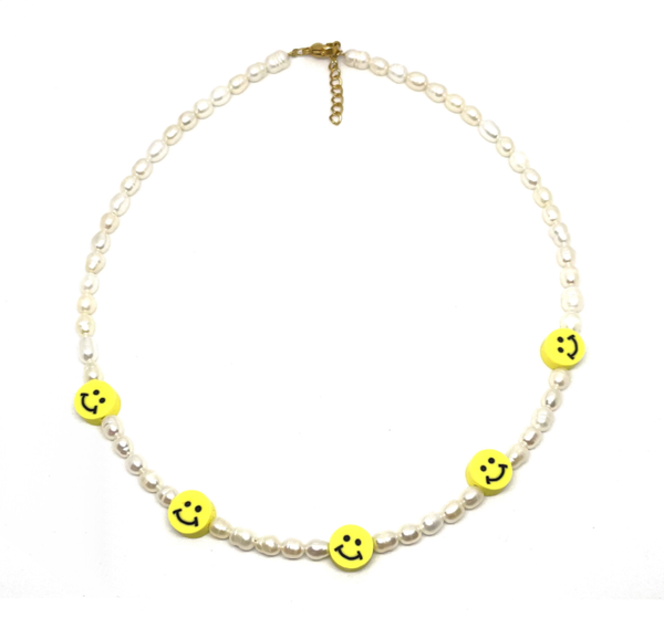 Smiley Pearl Necklace