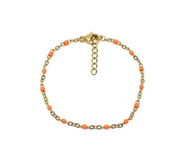 Orange/gold bracelet