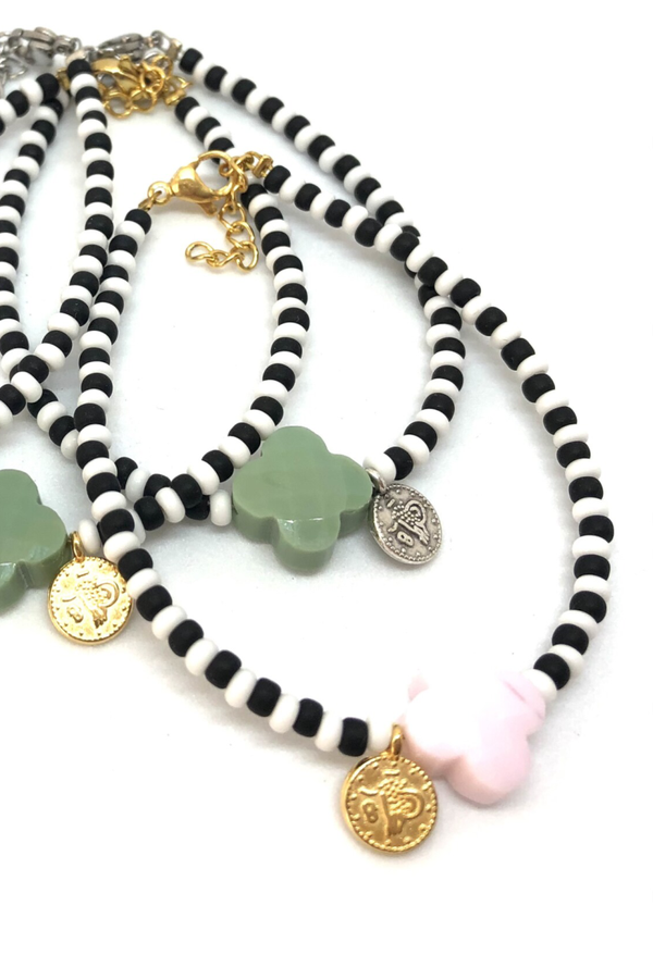 Pink/Gold Lucky bracelet