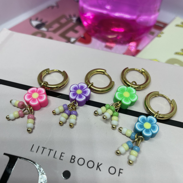 Happy Flower one piece earring