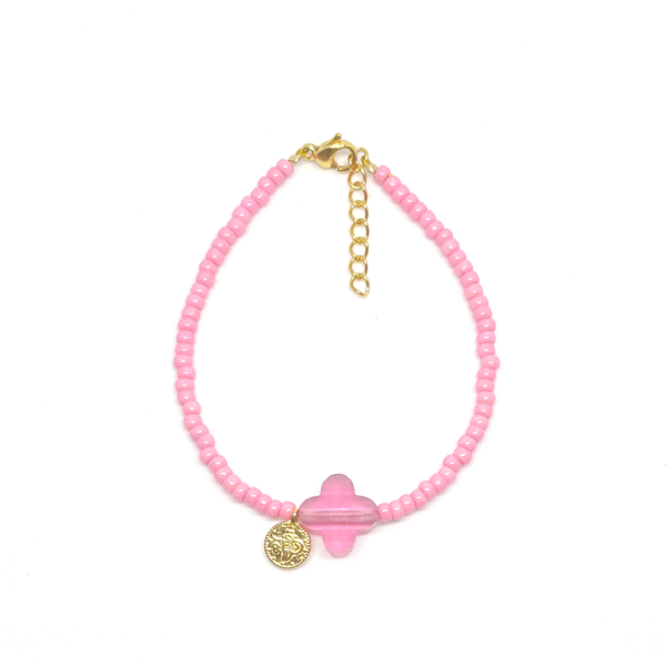 Pink Facet Bracelet