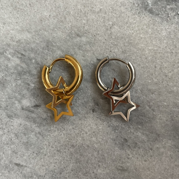 Double Star One piece Earring
