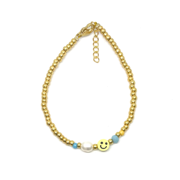 Little smiley Blue Bracele