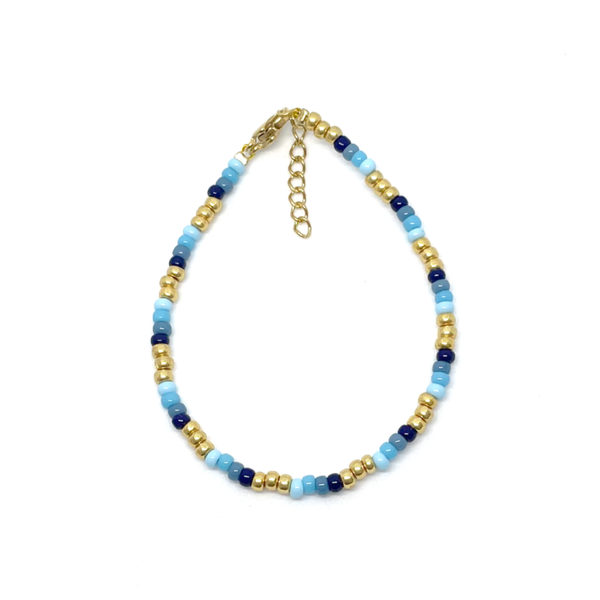 Blue Beads Bracelet