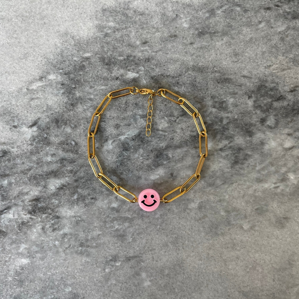 Pink Smiley Bracelets