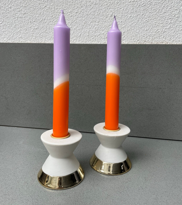Dip Dye orange & lilac (per 2)