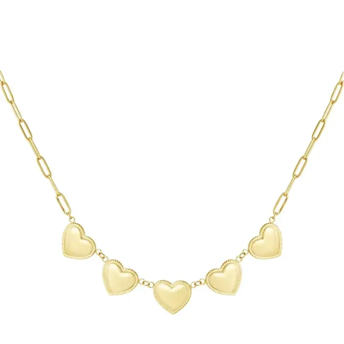 Five Hearts Necklace