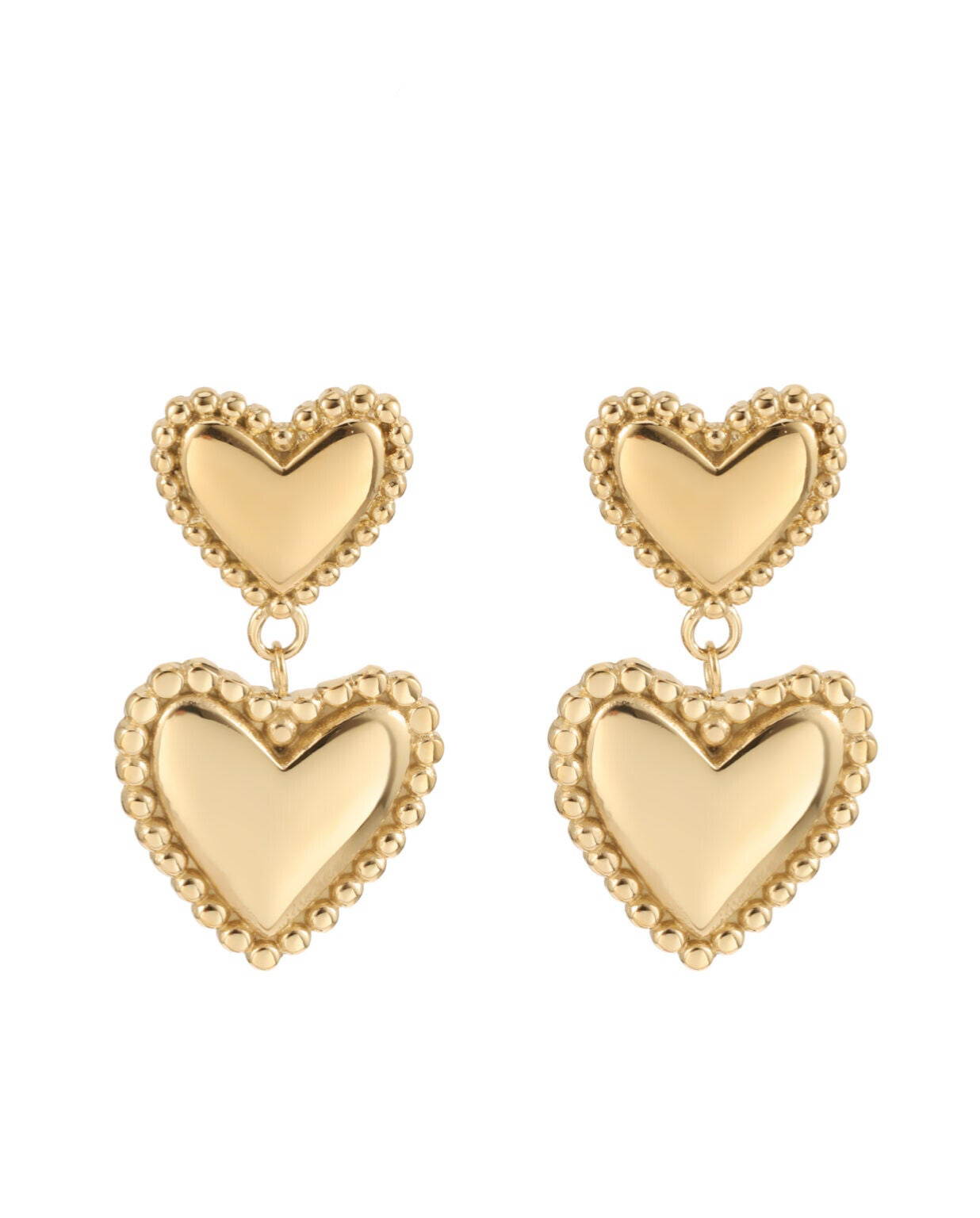 Double heart Earrings