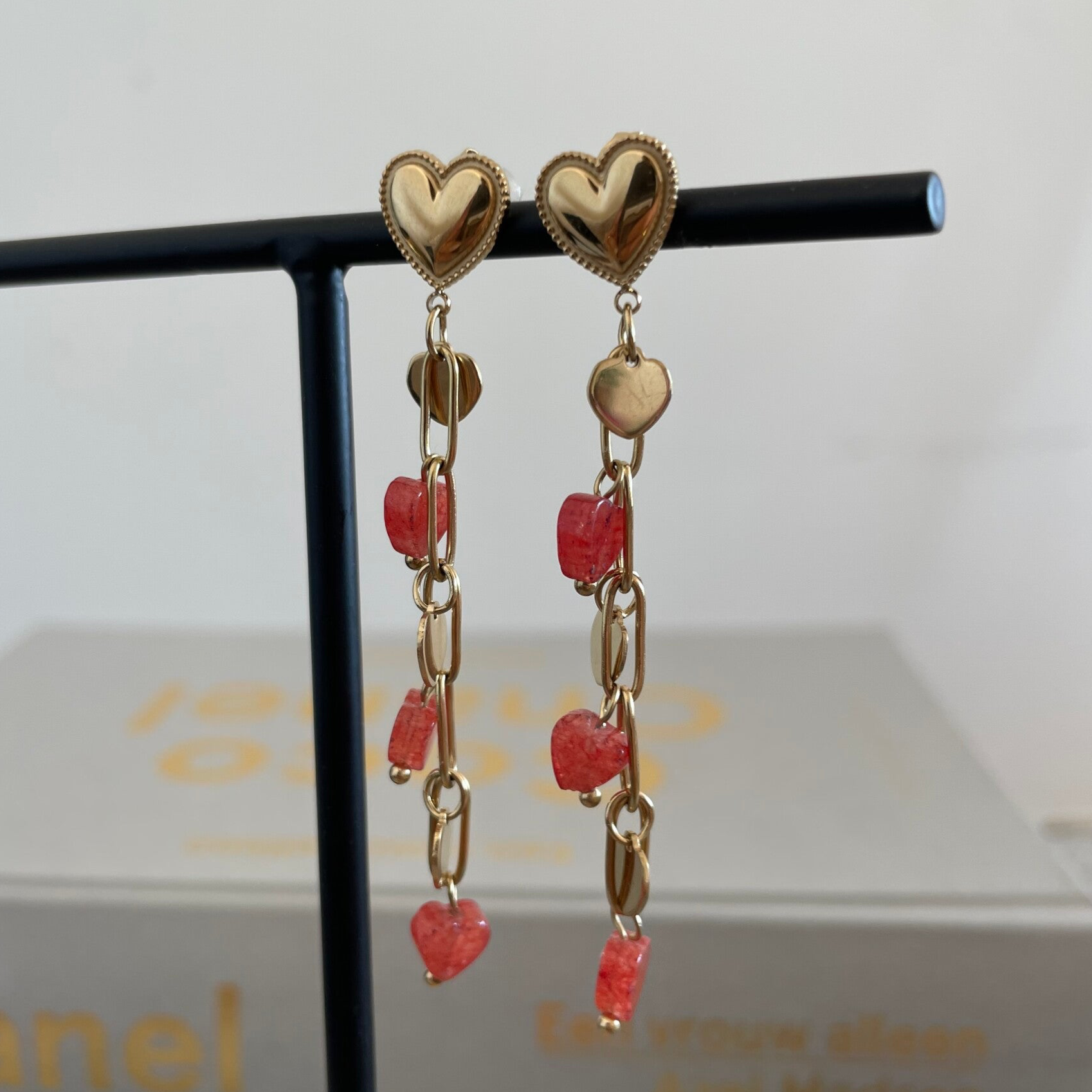 Red Hearts Earrings