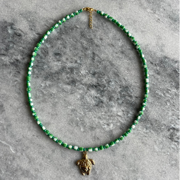 Green Turtle Necklace