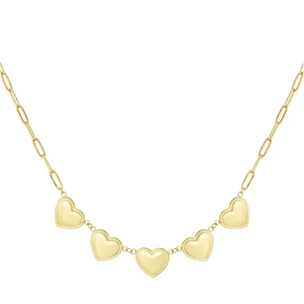 Five Hearts Necklace