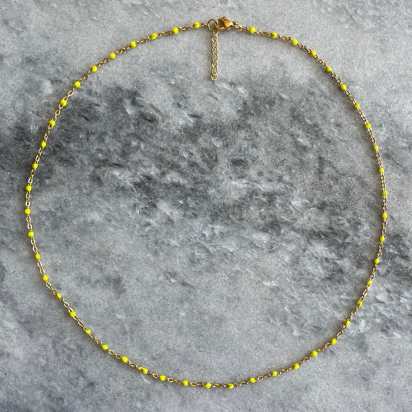 Small yellow Necklace