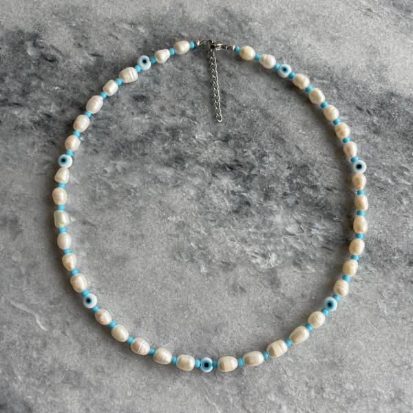 Blue Pearl necklace